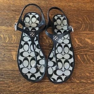 COACH Sandals Black Sz 11